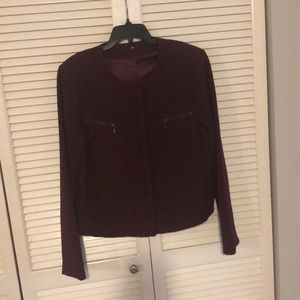 Maroon Cropped Blazer size 16